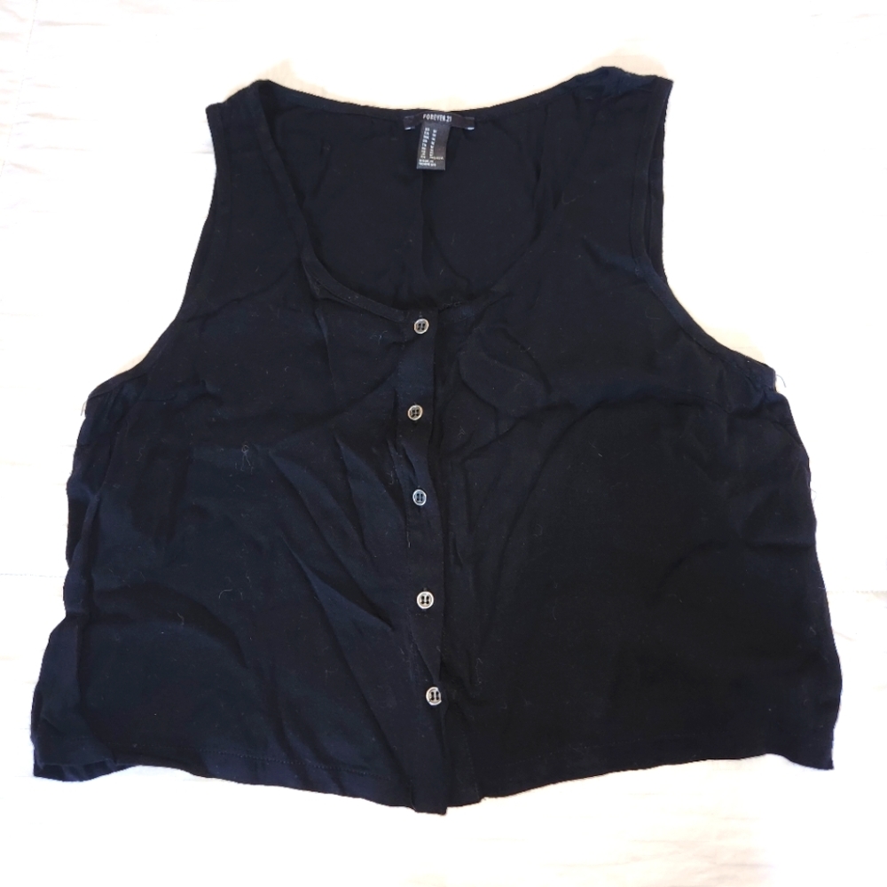 Crop top, loose lightweight airy tank